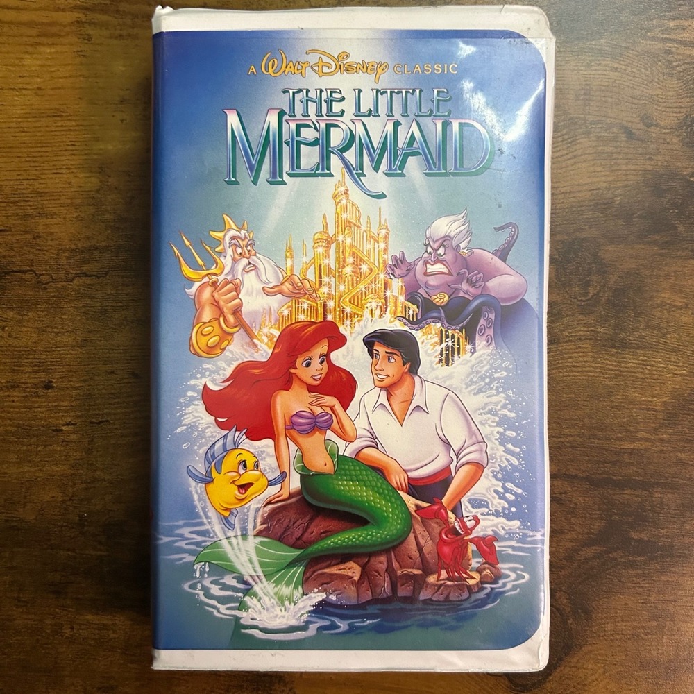 Walt Disney Classic The Little Mermaid VHS Banned Cover Art 913 Clamshell Case